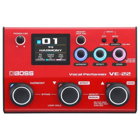 Boss Ve Vocal Performer Vocal Effects Processor At Gear Music