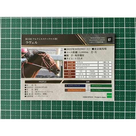 ★epoch 2022 競馬 Jra ホースレーシング 下半期総集編 87 ラヴェル／坂井瑠星 アルテミスステークス／giii