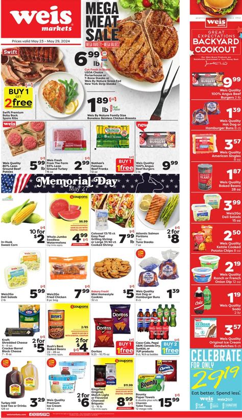 Weis Markets Weekly Ad May 23 May 29 2024 Memorial Day Promotion