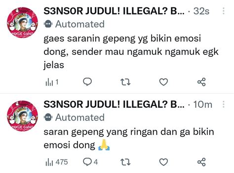 S3NS0R JUDUL ILLEGAL BLOCK On Twitter Duality Of Pembaca Gepeng