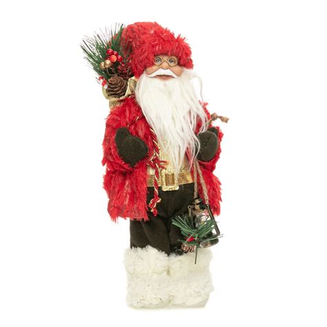 Papai Noel Boneco Cm Enfeite Luxo Botas Esquimo Decoracao Natalina