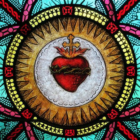 Sacred Heart Of Jesus Stained Glass