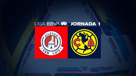 San Luis Vs Club América Alineaciones Oficiales Del Partido De La Jornada 1 De La Liga Mx