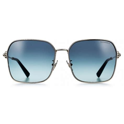 Tiffany And Co Square Sunglasses Pale Gold Tiffany Blue® Tiffany City Hardwear Collection