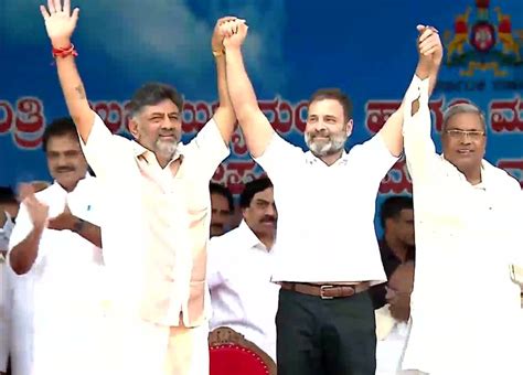 Karnataka Chief Minister Siddaramaiah And Deputy Cm Dk Shivakumar