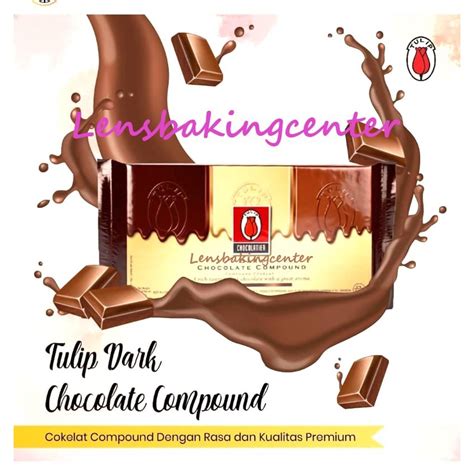 Jual Tulip Dark Chocolate Compound Kg Kg Cokelat Coklat Blok