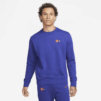 F C Barcelona Men S Nike French Terry Football Sweatshirt Nike CA