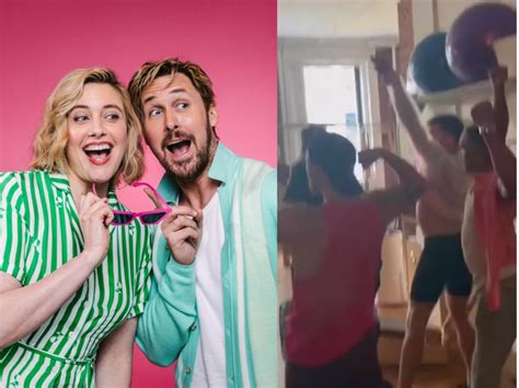 Ryan Gosling Surprises Barbie Director Greta Gerwig With Flash Mob Of Kens And Barbies Today