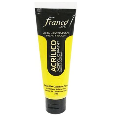 ACRILICO PROFESIONAL FRANCO X100 ML AMARILLO CADMIO CLARO