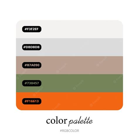 Premium Vector Collection Of Accurately Trendy Color Palettes With Codes Perfect For Use By