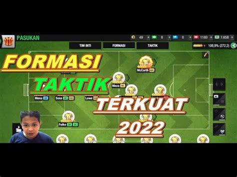 FORMASI TAKTIK TOP ELEVEN TERBAIK TERKUAT 2022 YouTube