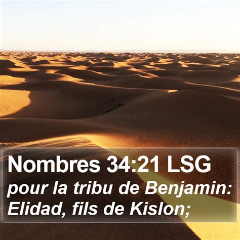 Nombres Lsg Pour La Tribu De Benjamin Elidad Fils De