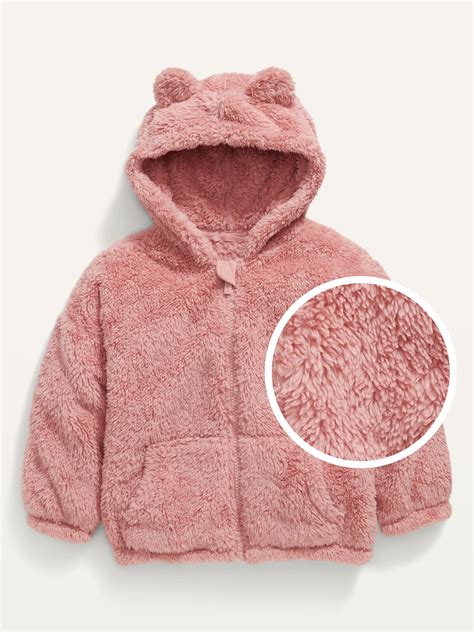 Sherpa Critter Zip Hoodie For Toddler Girls Old Navy