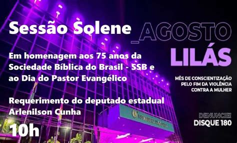 ALEAC Sessão Solene Em Homenagem aos 75 anos da Sociedade Bíblica