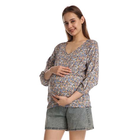 Breaise Maternity Tunics Sleeve Nursing Tops Women S Casual V Neck