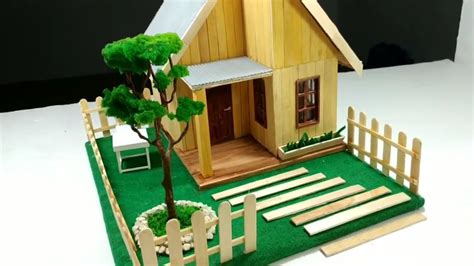 DIY Miniatur Rumah Sederhana Dari Stick Es Krim YouTube