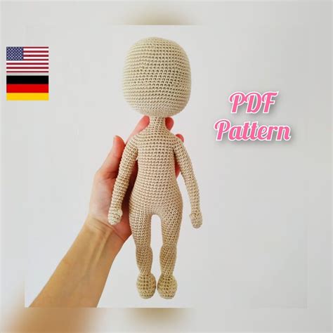 Crochet Doll Pattern Basic Doll Body Patterns Amigurumi Doll Etsy