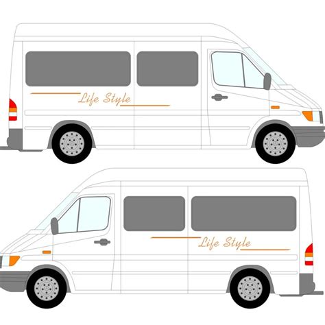 2x LifeStyle Graphics (one for each side) Camper Van Graphics Motor ...