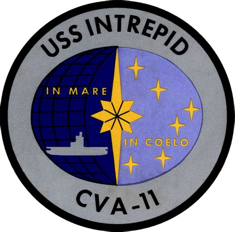 cv11 Insignia of the U.S. Navy aircraft carrier USS Intrepid (CVA-11 ...