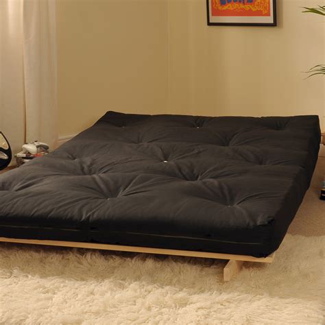 Black 4ft Luxury Futon 2 Seater