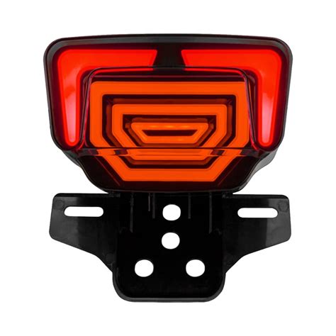 Nebublu Motorcycle Tail Light With Dynamic Scanning Breathing Function