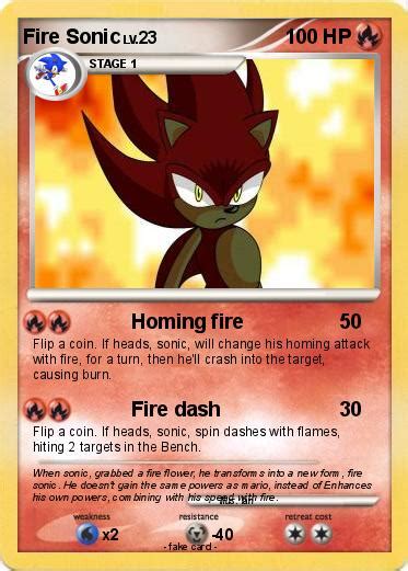 Fire Sonic Card By Skymemes On Deviantart