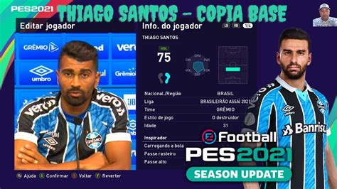 Thiago Santos Gr Mio Pes Copiar Base Youtube