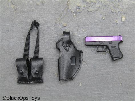 Gangsters Kingdom Vera Purple 9mm Pistol W Holster Left Handed Blackopstoys