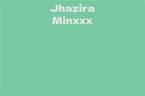 Jhazira Minxxx Facts Bio Career Net Worth Aidwiki