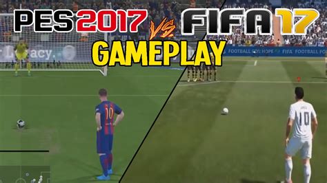 Pes Vs Fifa Gameplay Comparison Youtube