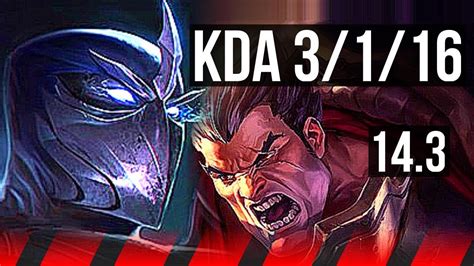 Shen Vs Darius Top 3116 500 Games Euw Master 143 Youtube