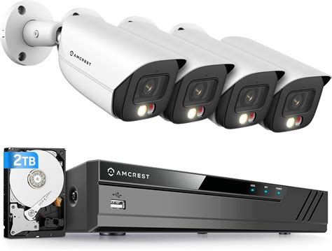 Amazon Amcrest 4K Security Camera System 4K 8CH PoE NVR 4 X 4K