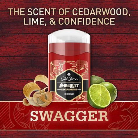 Old Spice Swagger Lime & Cedarwood Scent Aluminum Free Deodorant for ...