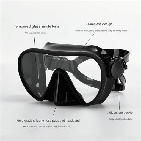 Joymaysun M Scara De Mergulho Sem Moldura Conjunto De Snorkel Molhado