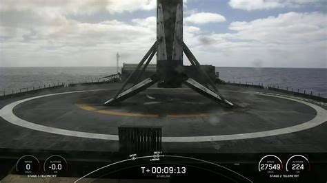 Clip Spacex Falcon 9 Droneship Booster Landing Starlink 2 7 3rd