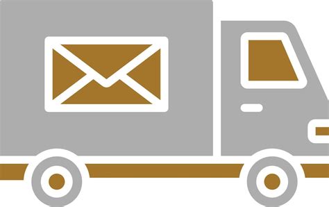 Mail Truck Icon Style 10679072 Vector Art at Vecteezy