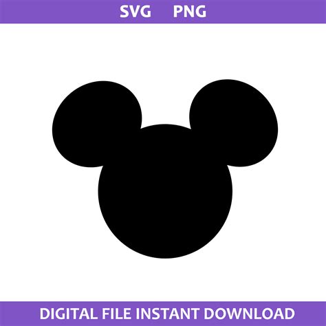 Mickey Head Svg, Mickey Mouse Svg, Disney Svg, Png Digital F - Inspire ...