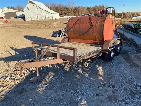 Buck Dandy T A Utility Trailer W Fuel Tank Pump Bigiron Auctions