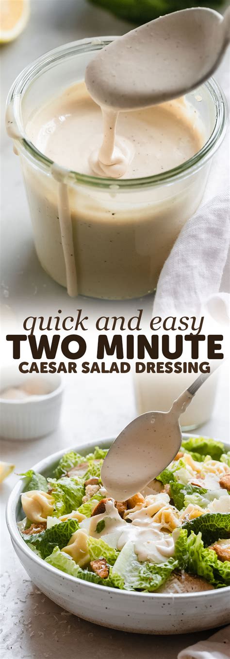 2 Minute Caesar Salad Dressing Recipe Little Spice Jar