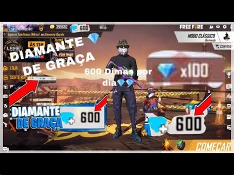 Como pegar Diamantes de graça no Free fire 2020 YouTube