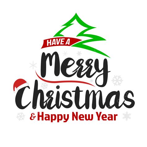 Merry Christmas And Happy New Year 2022 Text Png