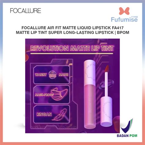 Focallure Air Fit Matte Liquid Lipstick Fa417 Matte Lip Tint Super