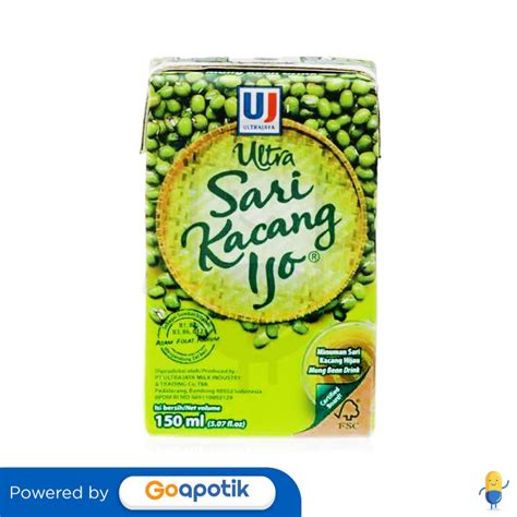 ULTRA JAYA SARI KACANG IJO 150 ML Kegunaan Efek Samping Dosis Dan