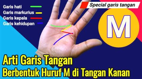 Arti Garis Tangan Huruf M Hanya Di Tangan Kanan Youtube