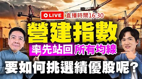 【下午1630解盤直播】營建指數率先站回所有均線 要如何挑選績優股呢 白易弘老師 And 丁彥鈞老師 113 0816 Youtube