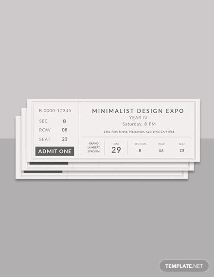 Free 31 Ticket Designs In Psd Ai Indesign Ms Word Pages Publisher