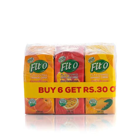 Elephant House Fito Flavoured Fruit Drink 6s Pack 200ml Glomark Lk