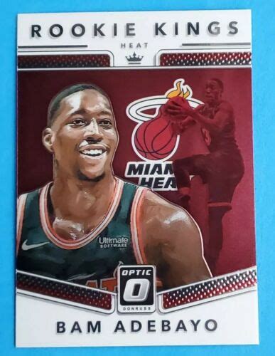 Bam Adebayo Panini Donruss Optic Rookie Kings Insert Rc