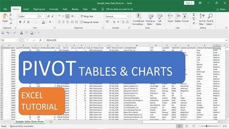 Pivot Tables Charts In Excel Excel Tutorials For Beginners Data