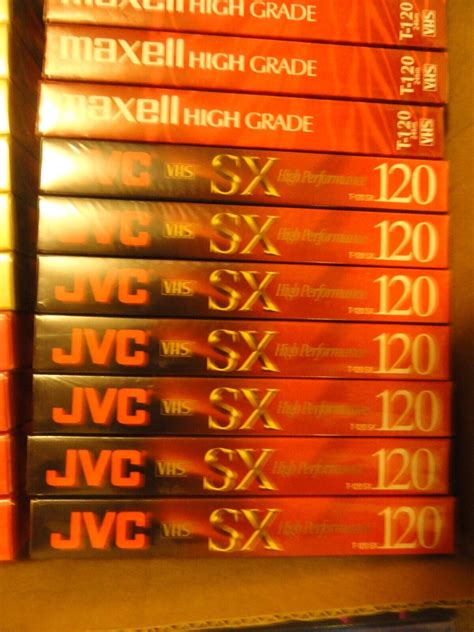 Lot Of New Sealed Blank Vhs Tapes Hours Maxell Jvc Tdk See